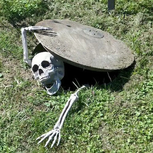 Realistic Skeleton Stakes – Spooky Skull & Hands for Halloween Yard and Party Decorations